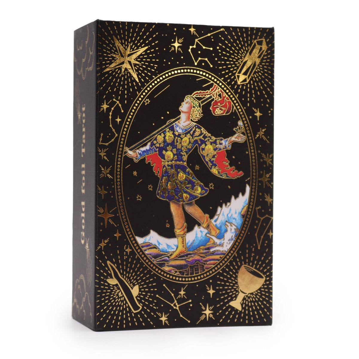 Tarocchi  "Che la magia abbia inizio" - In Lamina d'oro e incluso Cofanetto regalo