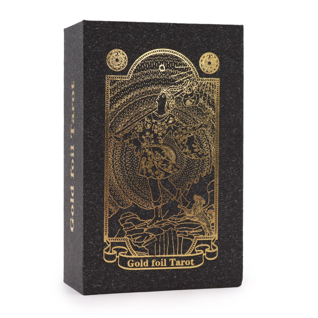 Set di Tarocchi con lamine dorate e libro - Cofanetto regalo