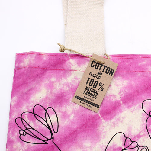 Borsa in cotone tie-dye - Buddha del Loto