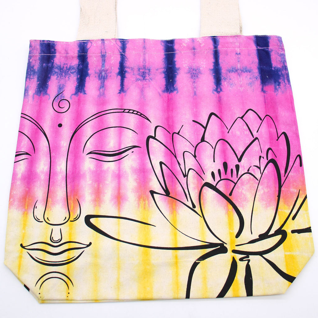 Borsa in cotone tie-dye - Buddha del Loto