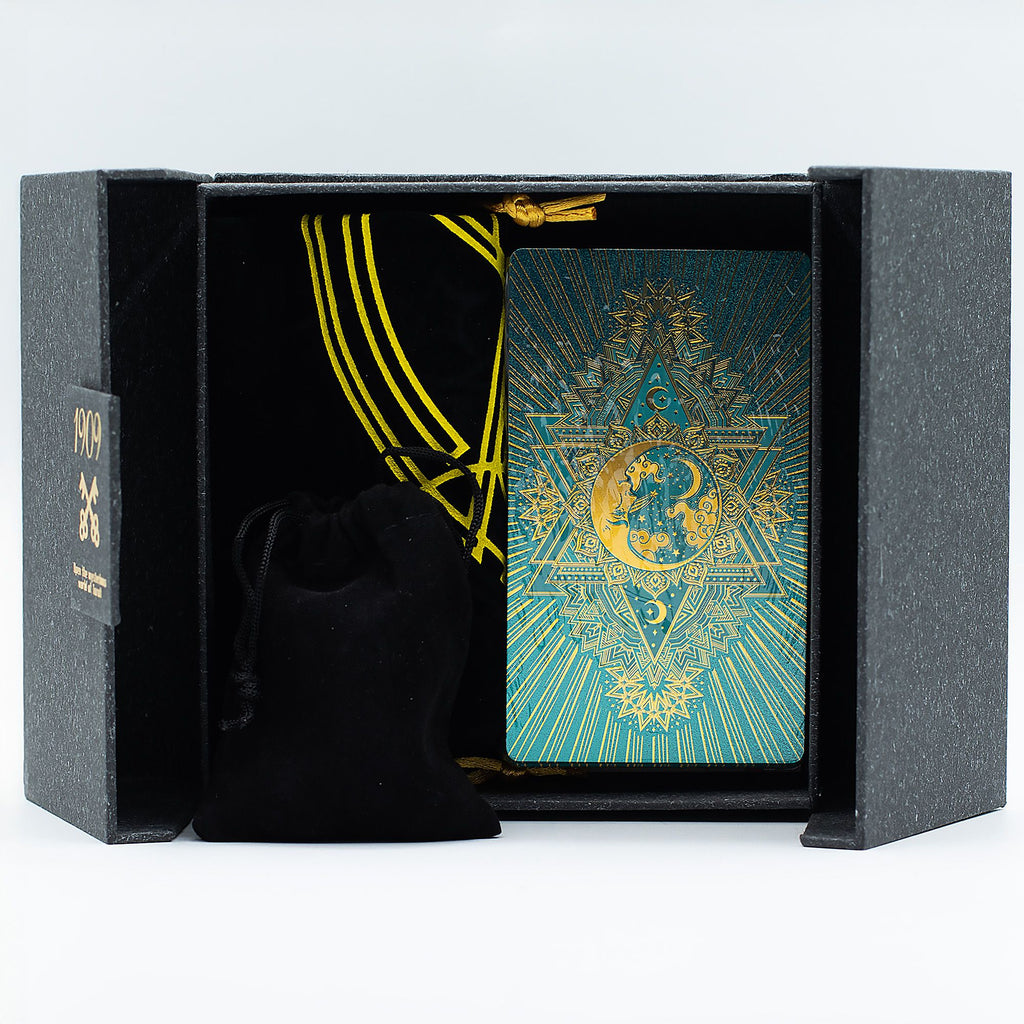 Set Regalo con Carte dei Tarocchi – Dettagli in lamina oro e turchese