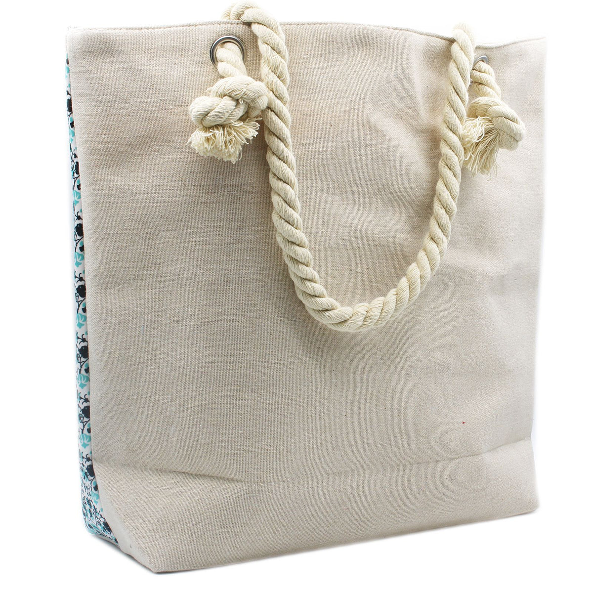 Borsa Mandela con manico a corda - Viola Blu