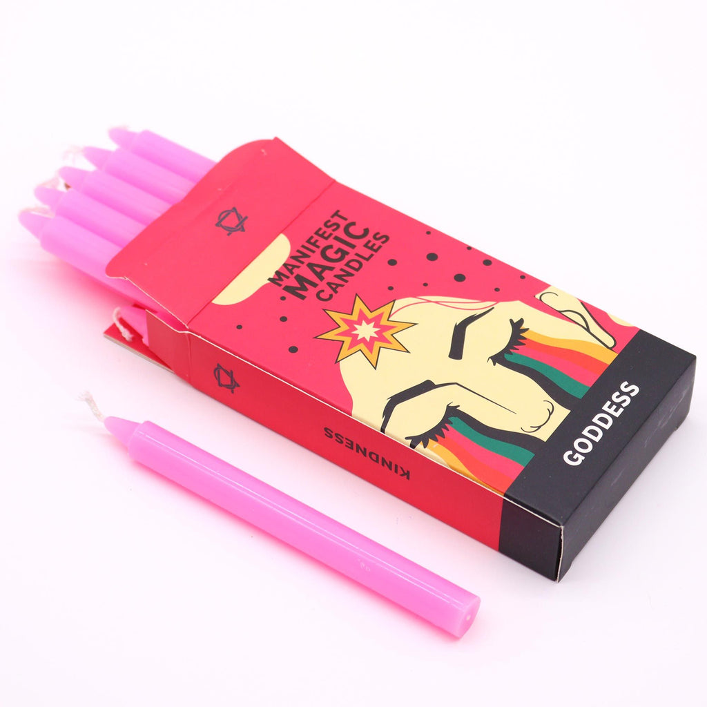 Candele "Manifest Magic" (confezione da 12) - Rosa - Dea