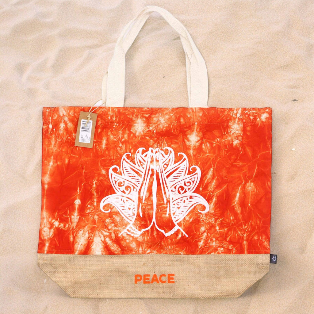 Borsa completamente naturale - Mano "Namaste" - Pace