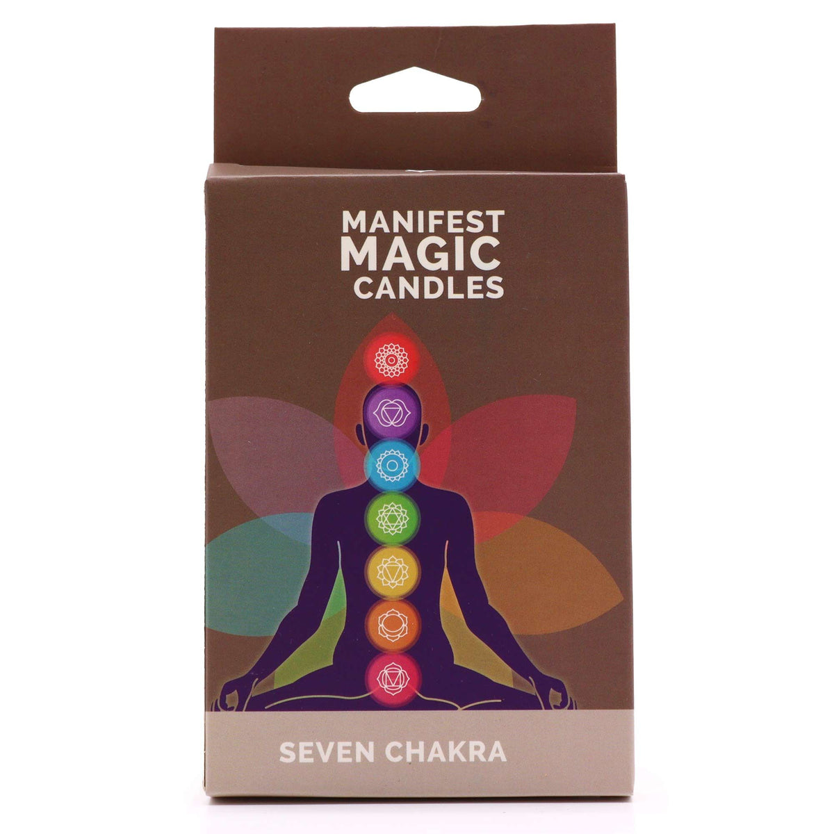 Candele per la manifestazione dei sette chakra (confezione da 7)