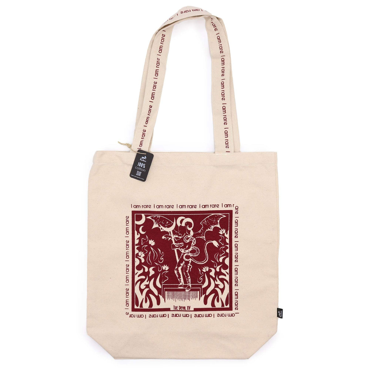 Borsa in tela Hop Hare - "I am Rare (Io sono Rara)"