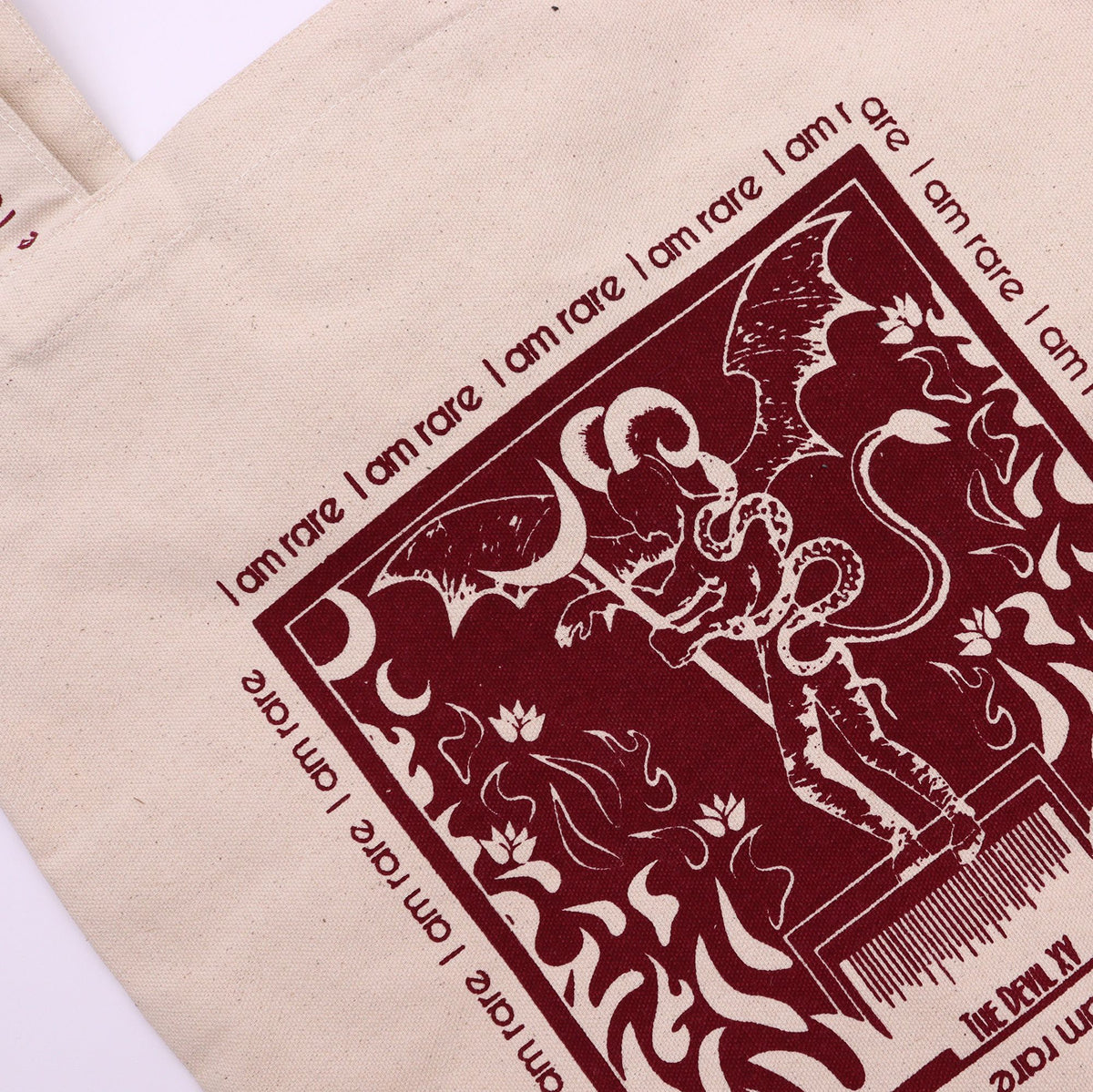 Borsa in tela Hop Hare - "I am Rare (Io sono Rara)"