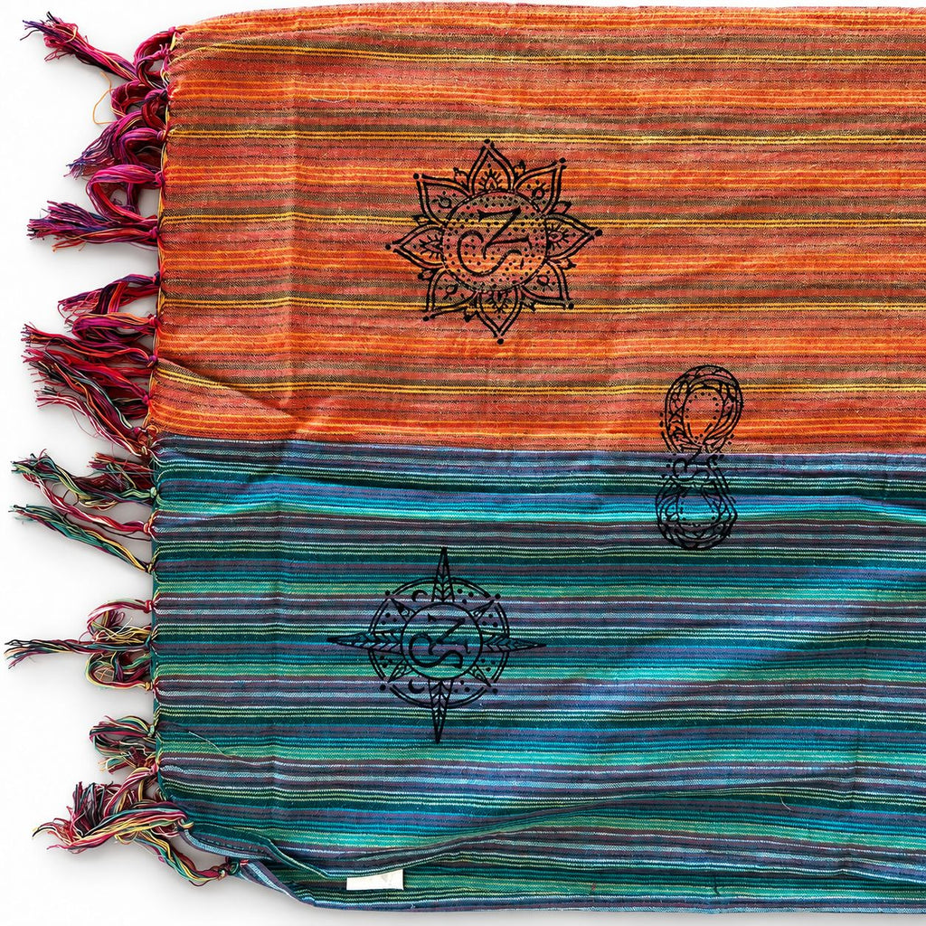 Nomad Sari - Sciarpa portafortuna da viaggio - 170x50 cm - Alba del pellegrino